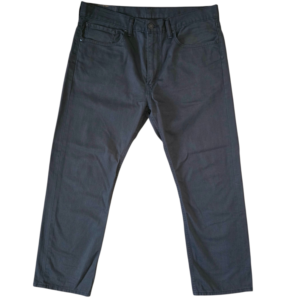 Levi's 505 Jeans Mens 36x30 Gray Regular Fit Straight Leg Zip Fly 00505-0716